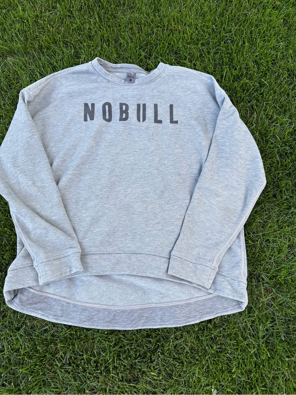 NOBULL Heather Gray Crewneck Sweatshirt Large